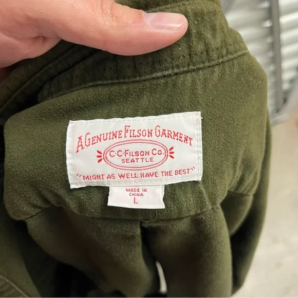 Vintage Filson Heavyweight Moleskin Chamois Shirt (L) - Picture 5 of 6